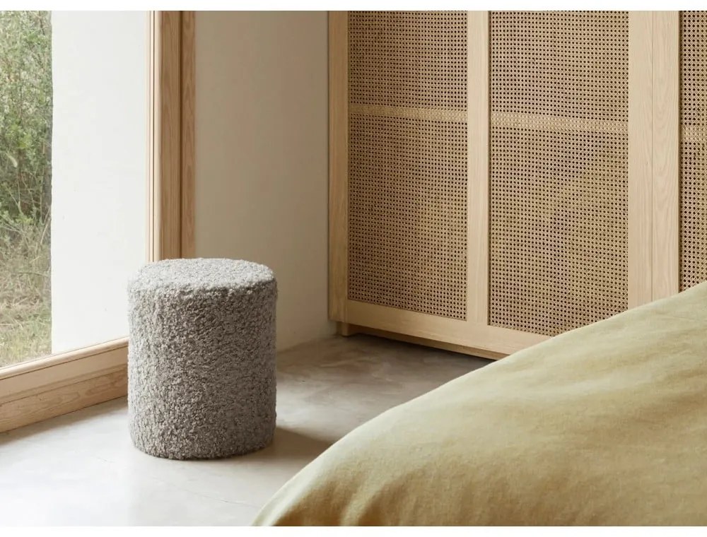 Szürke buklé puff Teddy – Blomus