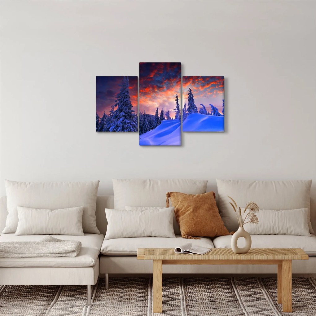 Kép - Téli szürkület (90x60 cm)