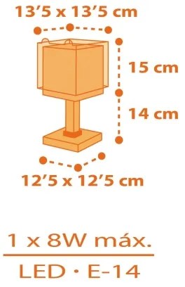 Dalber 64561N - LED gyereklámpa LITTLE TIGGER 1xG4/4W/230V narancssárga
