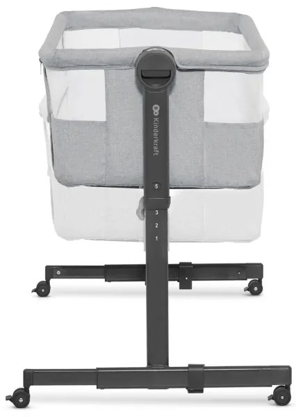 KINDERKRAFT - NESTE UP2 babaágy, világosszürke