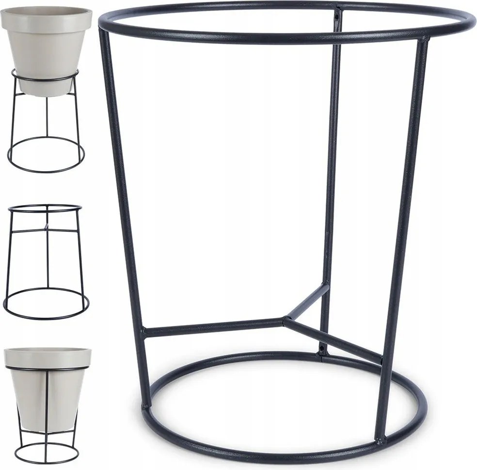 Virágtartó Állvány fém kétoldalas virágágyás kerti virágtartó 37x41 cm