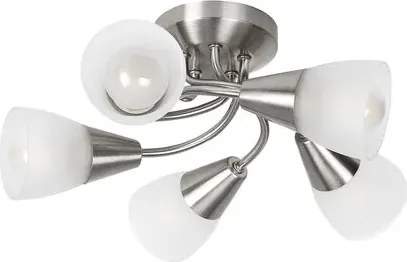 Rabalux beltéri mennyezeti lámpa e14 5x40w szatin króm connor