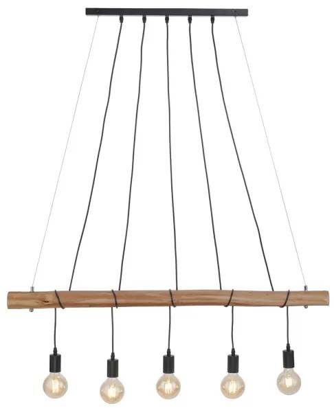 Leuchten Direkt 15515-18 - Csillár zsinóron DAMIAN 5xE27/60W/230V