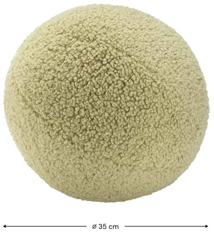 Zöld buklé párna gyerek kanapéhoz Ball – Wigiwama