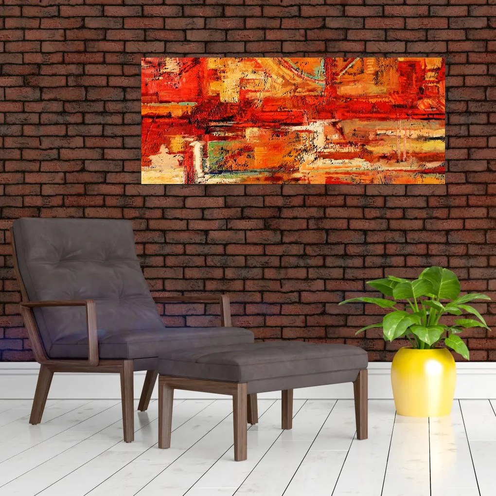 A falfestmény képe (120x50 cm)