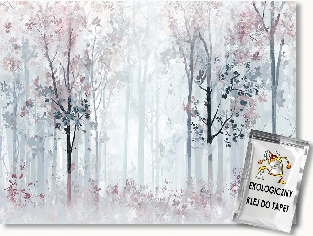 Fotótapéta Flizelina Tájkép Erdő Fák Köd Mese Varázslatok 416x290 ragasztó