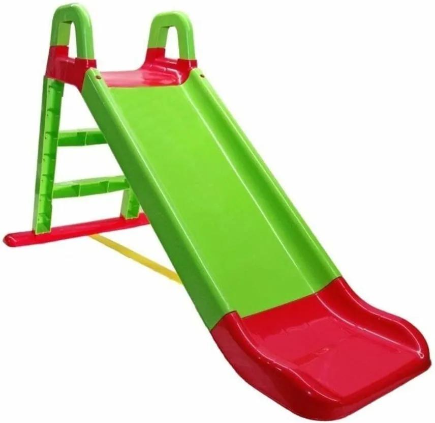 Gyermekek csúszik Happy 140 cm - zöld-piros G and Y slide