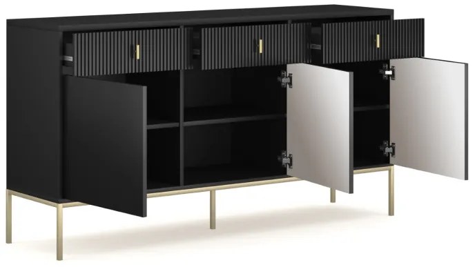 MAGGIORE MA03 3D3S CZARNY/N.ZŁOTE/U.ZŁOTE