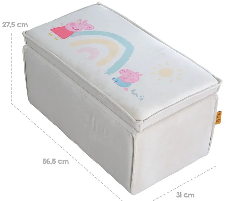Fehér gyerek pad Peppa Pig – Roba