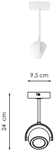 LED Dimmelhető spotlámpa NOP 1xGU10/5,8W/230V fehér