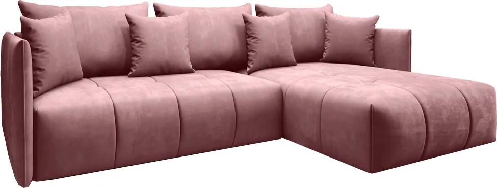 Univerzális ülőgarnitúra, rózsaszín, LENY ROH