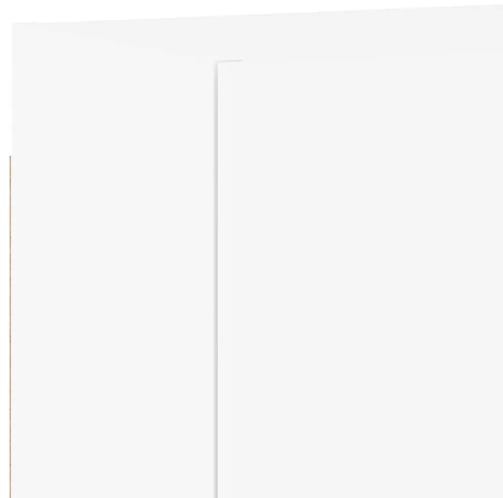 vidaXL 4 darab fehér szerelt fa fali TV-bútor