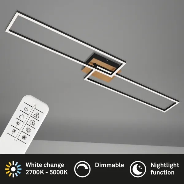 Brilo - LED Dimmelhető felületre szerelhető csillár FRAME 2xLED/20W/230V 2700-5000 + távirányító