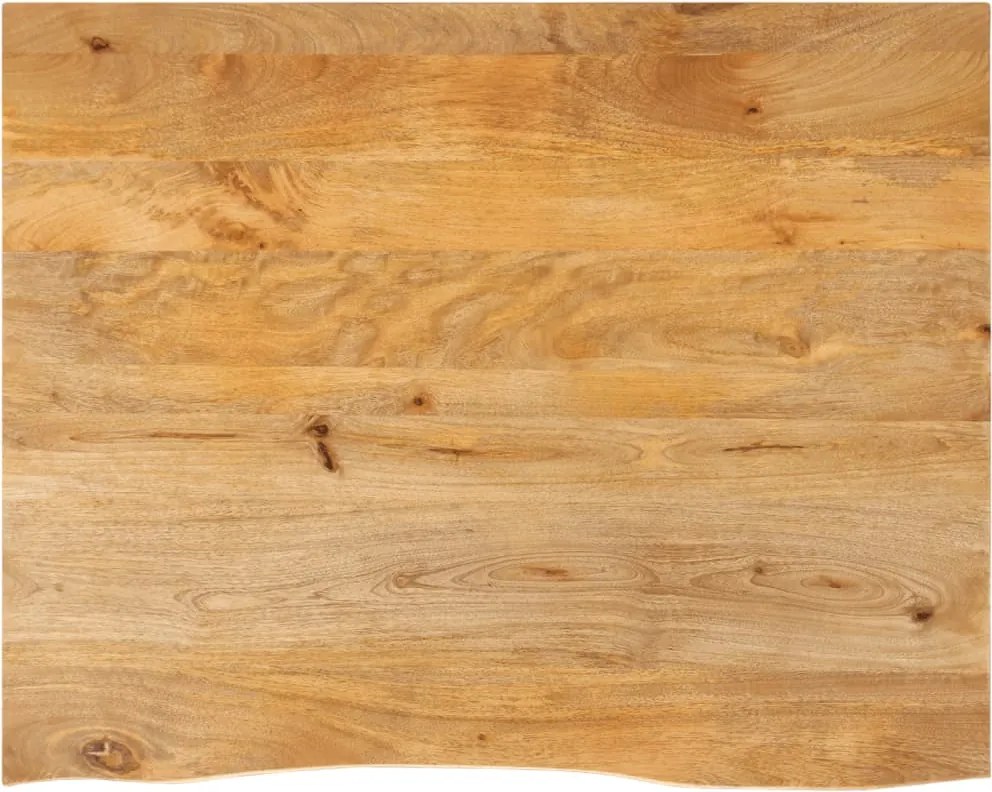 vidaXL tömör mangófa természetes élű asztallap 90 x 80 x 2,5 cm