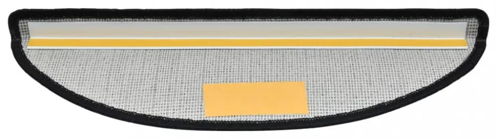 15 darab antracitszürke lépcsőszőnyeg 56 x 17 x 3 cm