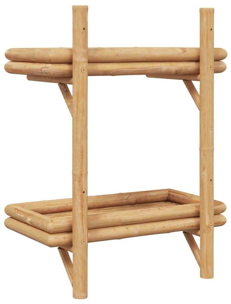 Falifiók polcokkal tárolóval Barna 45 x 26 x 60 cm bambusz