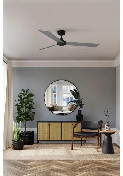 FARO 34286 - Mennyezeti ventilátor CRUISER L fekete átm. 132 cm + távirányítás