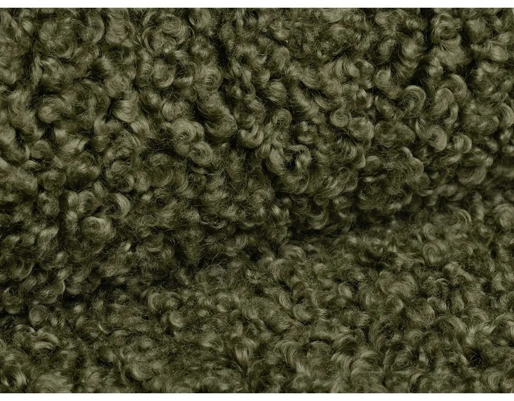 Zöld buklé moduláris sarokkanapé (jobb oldali) Bellis – Micadoni Home