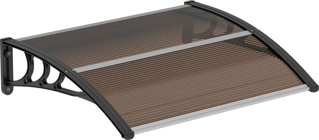 Outsunny Ajtó Napernyő Elülső Ajtó Napernyő 120 x 75 cm Lapos Ajtó Napernyő Polikarbonát Borítás | Aosom