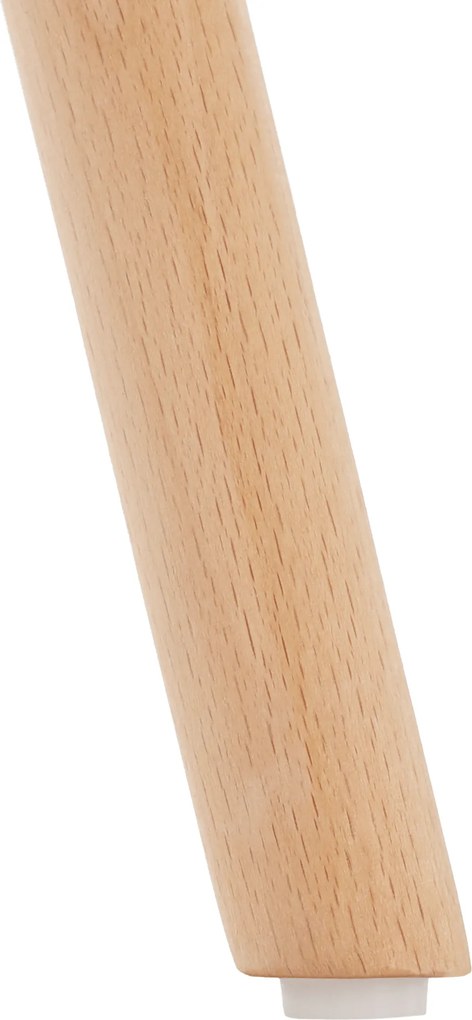 Étkezőasztal, fehér/bükk, átmérő 90 cm, GAMIN 2 NEW 90