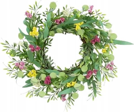 Karácsonyi koszorú Élő Ajtóra Koszorú Asztal Dekoráció Sír 45cm