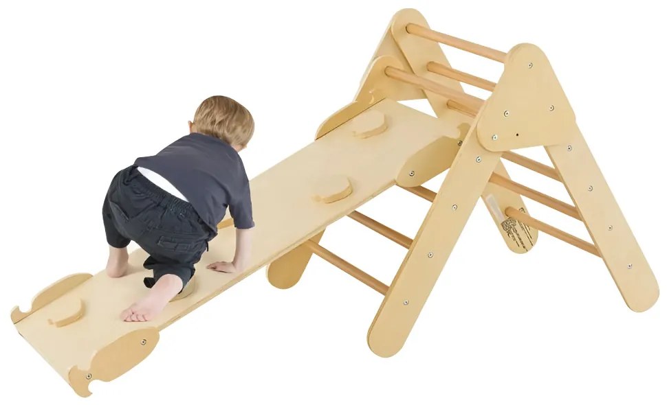 3 részes fa mászóka szett