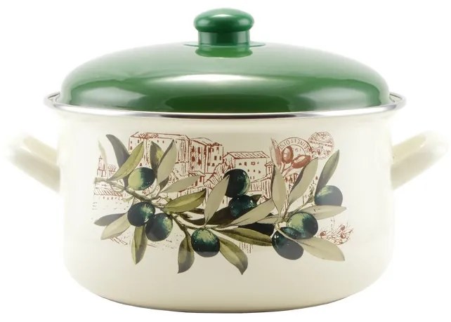 Perfect Home Oliva Zománcozott lábas 24 cm+fedő 14830