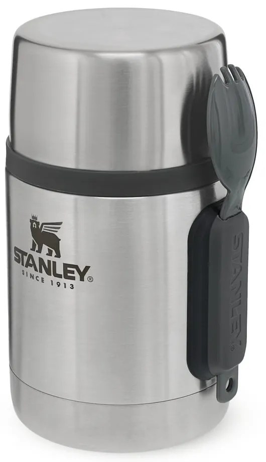 Ezüstszínű rozsdamentes acél ételtartó termosz 530 ml Adventure – Stanley