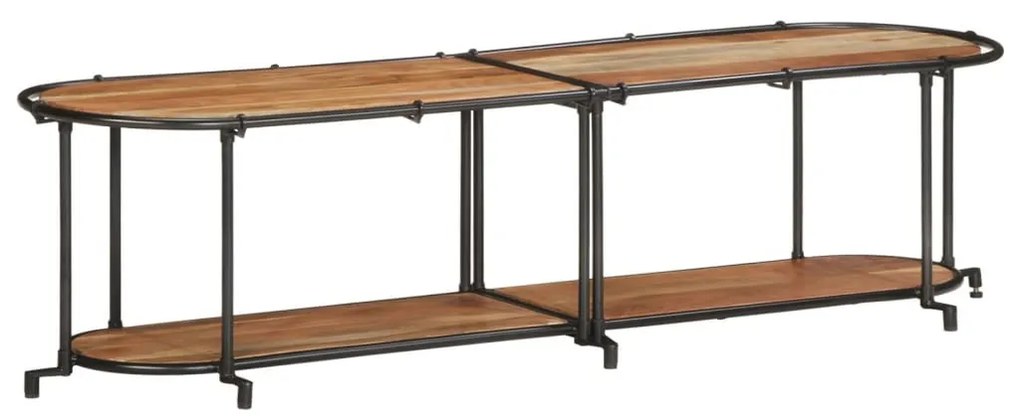 tömör akácfa TV-szekrény 160 x 42 x 40 cm