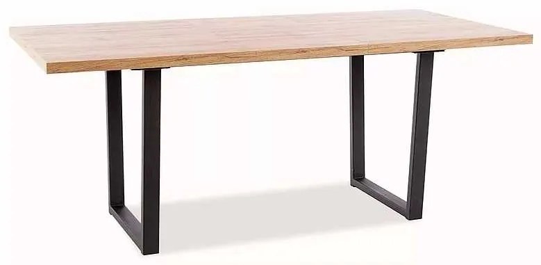 Danny étkezőasztal, artisan tölgy / fekete