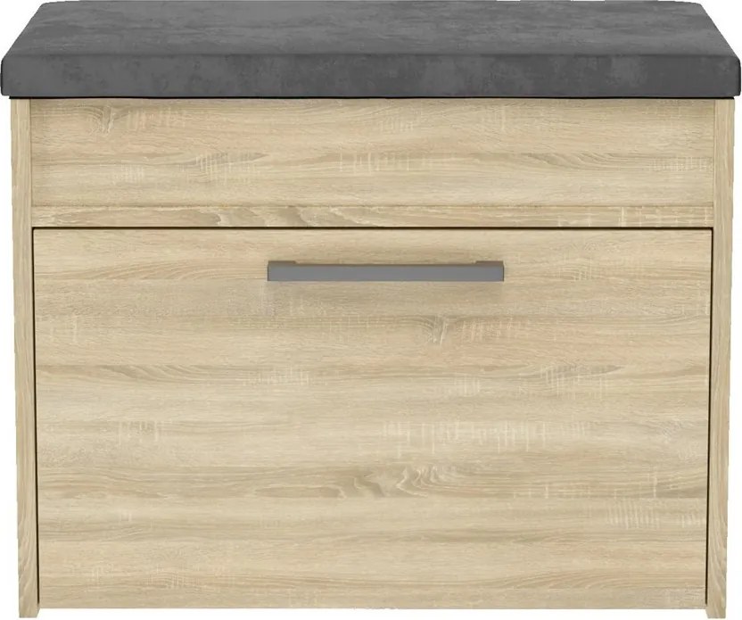 Parma cipősszekrény üléssel és tárolóval, sonoma