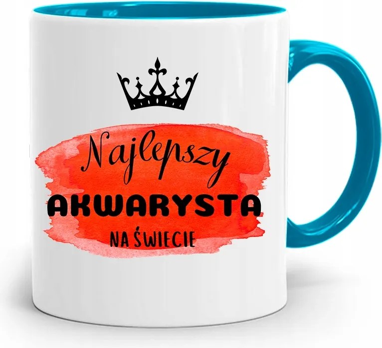 Akvarista Bögre Kék Születésnapi Ajándék fényképes nyomtatással