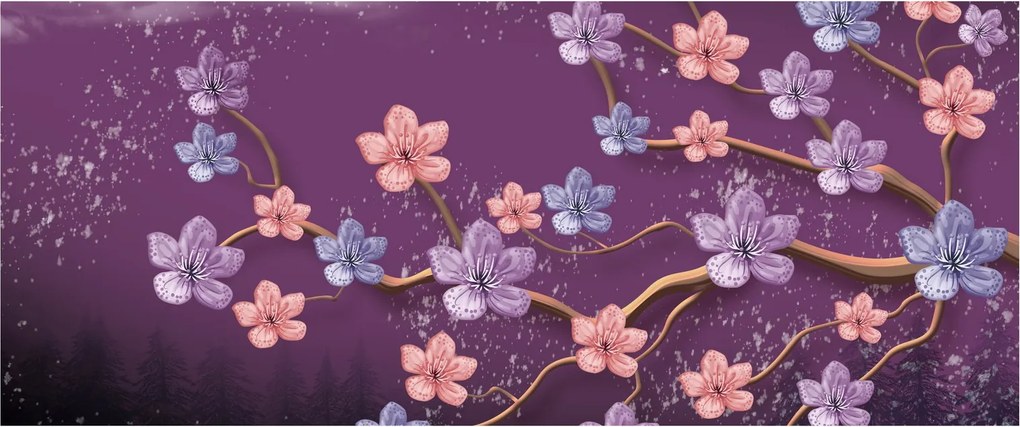 Kép - Tavaszi alkonyat (120x50 cm)