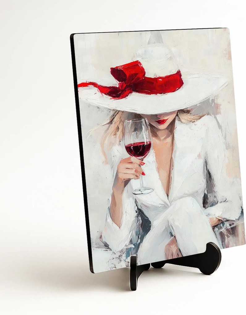 DUBLEZ | Divat művészet kép - Nő borral