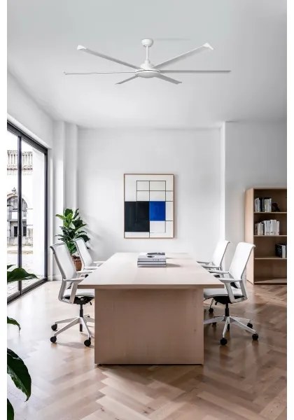 FARO 34202 - Mennyezeti ventilátor ROTTERDAM XL fehér átm. 200 cm + távirányítás