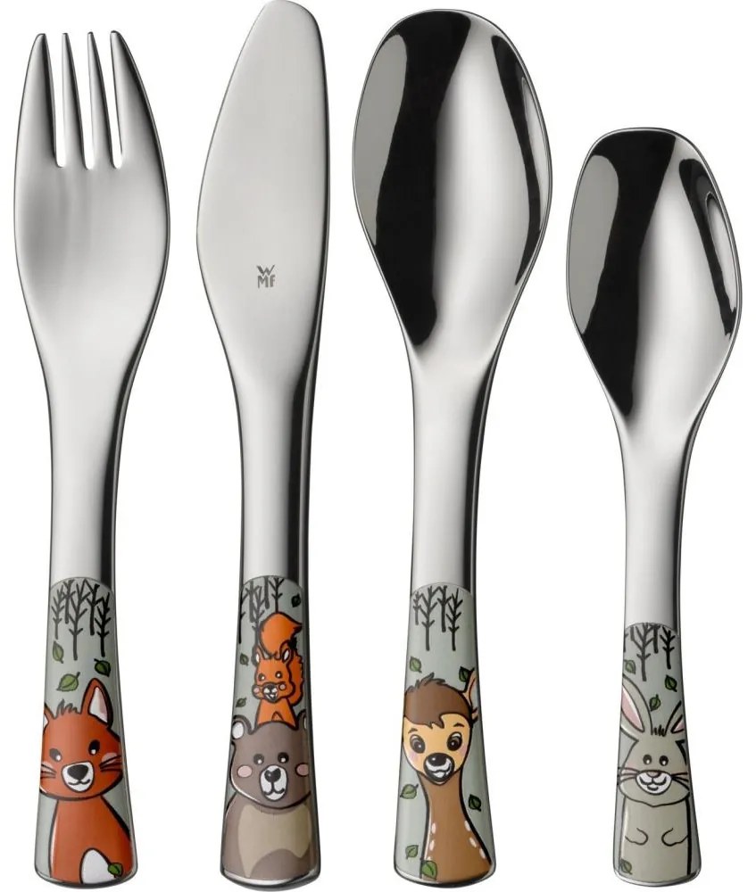 WMF - Gyermek evőeszköz készlet FOREST FRIENDS 4db