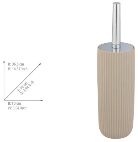 WENKO 25185100 - WC-kefe AGROPOLI 10x36,5 cm bézs