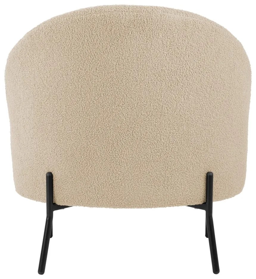 Bézs buklé fotel Noble – Leitmotiv