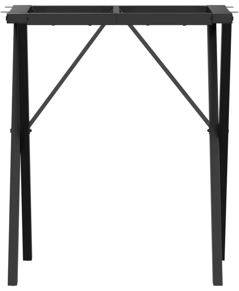 acél étkezőasztallábak X-alakú vázzal 60 x 40 x 73 cm