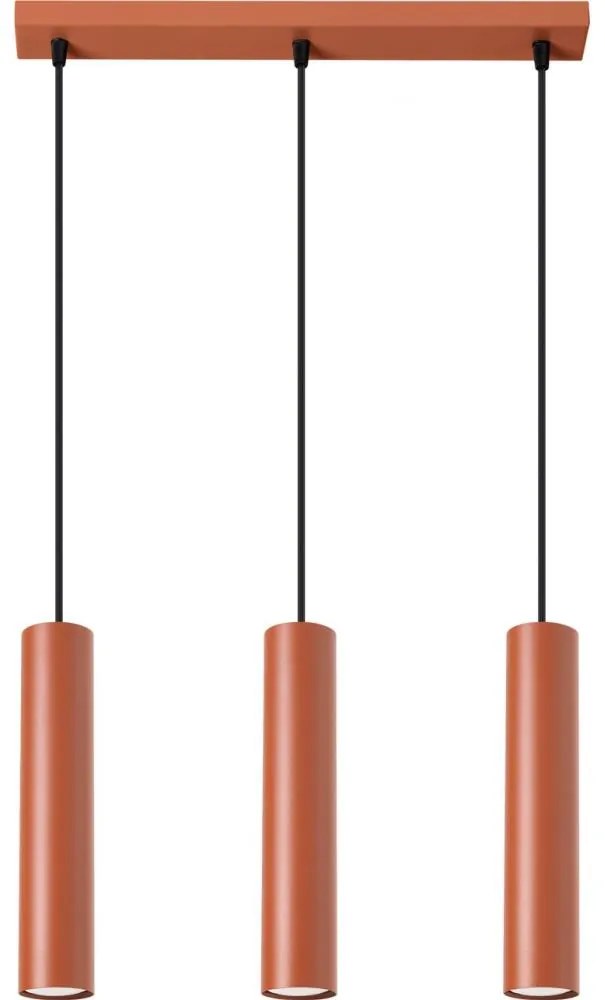 Sollux SL.1491 - Csillár zsinóron LAGOS 3xGU10/10W/230V piros