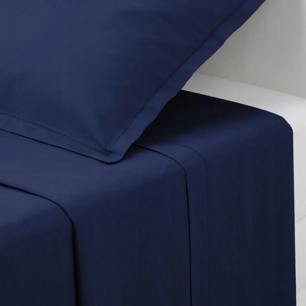 Pamut Lepedő 240x290 cm kék Természetes