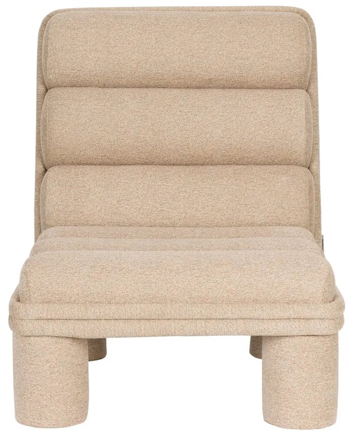 Bézs buklé fotel Fern – Dutchbone