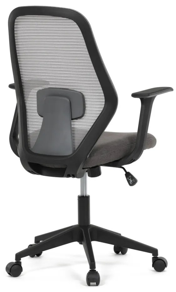 Scaun de birou pivotant de culoare gri cu mecanism de balansare. KA-V3149