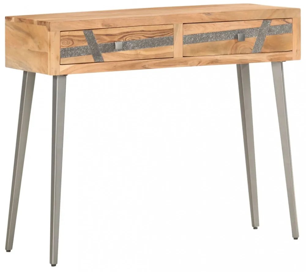 tömör akácfa tálalóasztal 90 x 30 x 75 cm