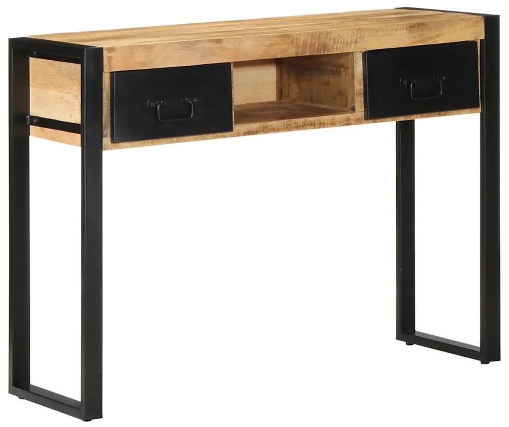 tömör nyersfa mangófa tálalóasztal 100 x 35 x 75 cm