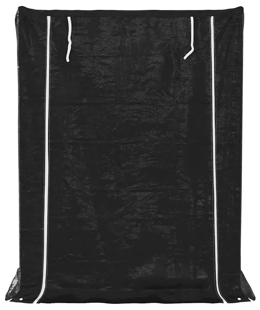 tűzifa állvány esővédővel 150x80x200 cm horganyzott acél