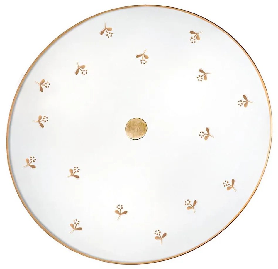 Kolarz 731.U13.4.160 - NONNA fali lámpatest, 3x E27/60W/230V, átmérő 42 cm, virágformájú, rózsaarany