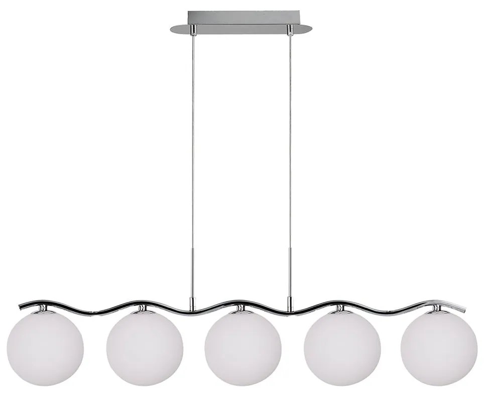 Csillár zsinóron RAMON 5xG9/40W/230V fényes króm