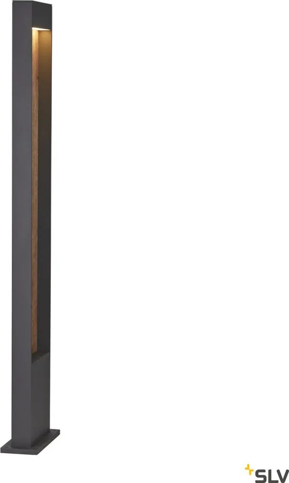 SLV 1002959 FLATT Modern Kültéri Állólámpa Antracit, Barna LED IP65
