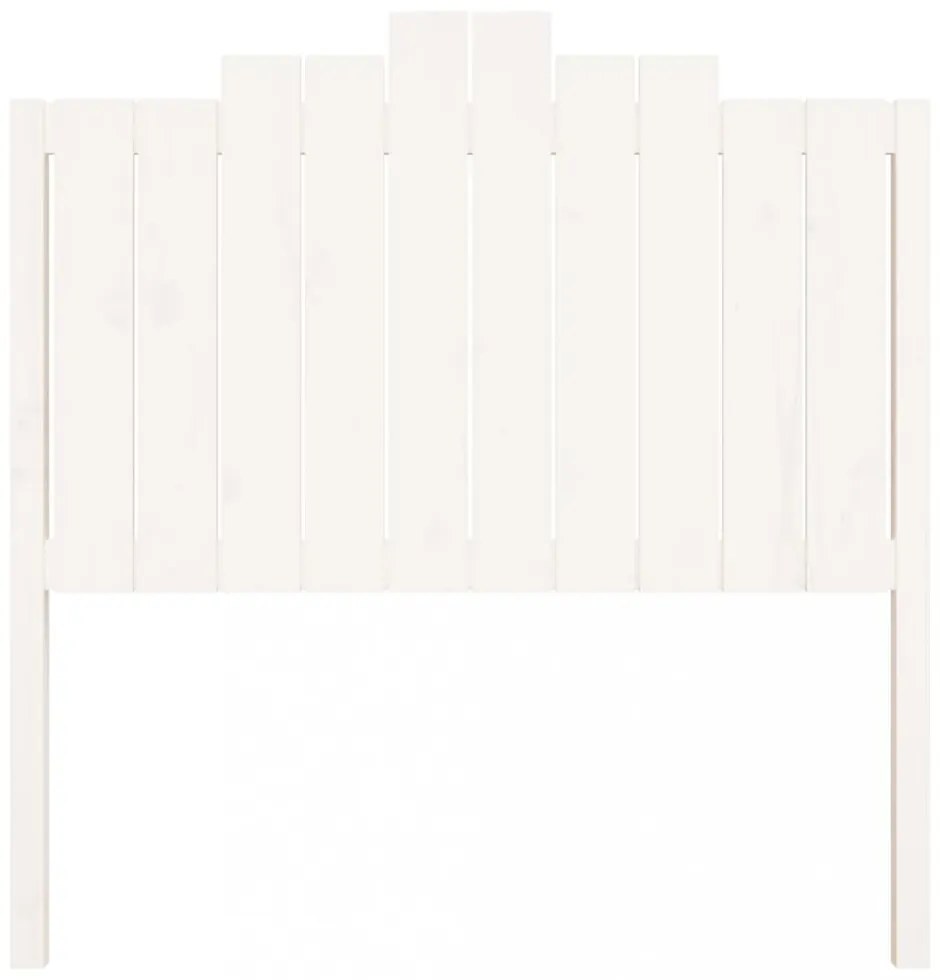 fehér tömör fenyőfa ágyfejtámla 106x4x110 cm